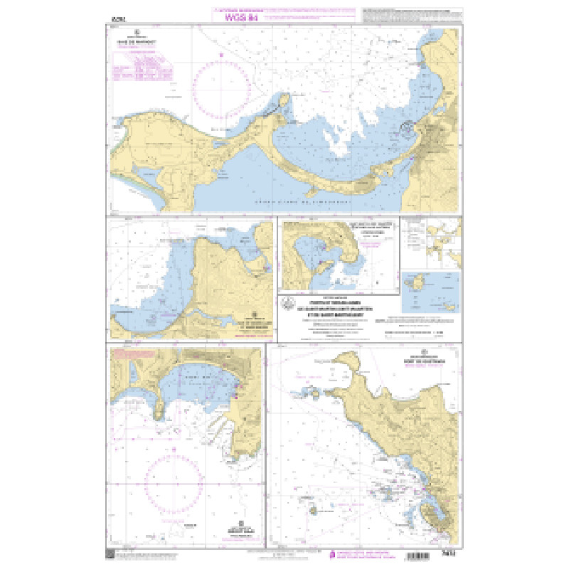 Shom C - 7472 - Ports et mouillages de Saint-Martin (Sint Maarten) et de Saint-Barthélemy | Librairie Maritime Nautic Way