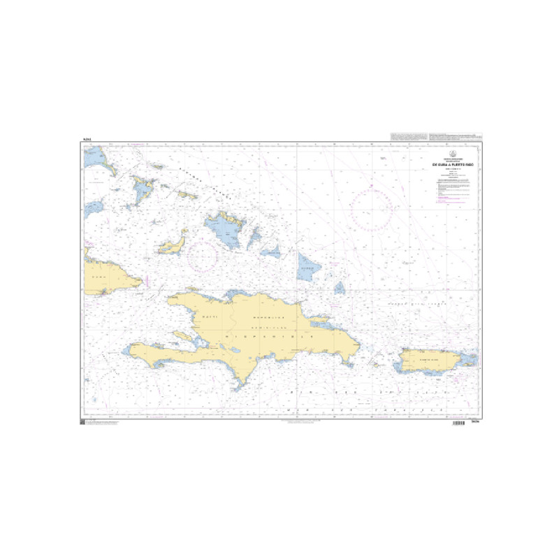 Shom C - 7474 - De Cuba à Puerto Rico | Librairie Maritime Nautic Way