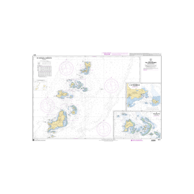 Shom C - 7611 - The Grenadines - Groupe Milieu (Fac-similé de la carte GB 794) | Librairie Maritime Nautic Way