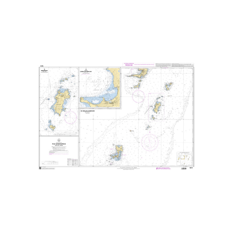 Shom C - 7612 - De Bequia à Canouan (Fac-similé de la carte GB 793) | Librairie Maritime Nautic Way