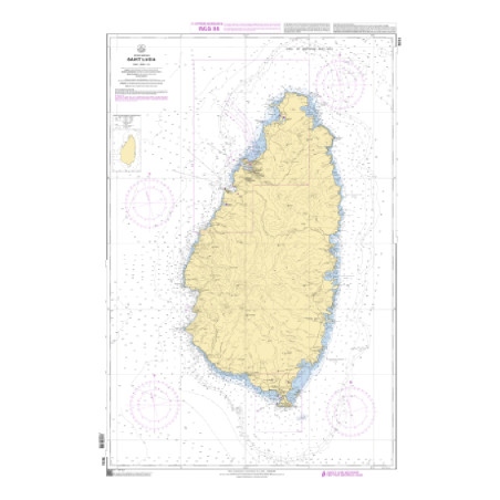 Shom C - 7614 - Saint Lucia (Fac-similé de la carte GB 1273) | Librairie Maritime Nautic Way