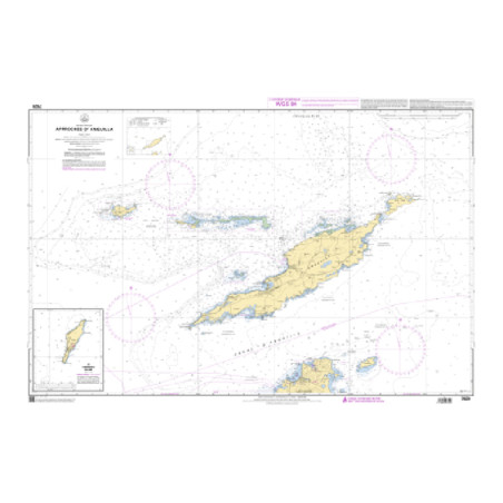 Shom C - 7620 - Approches d'Anguilla (Fac-similé de la carte GB 2047) | Librairie Maritime Nautic Way