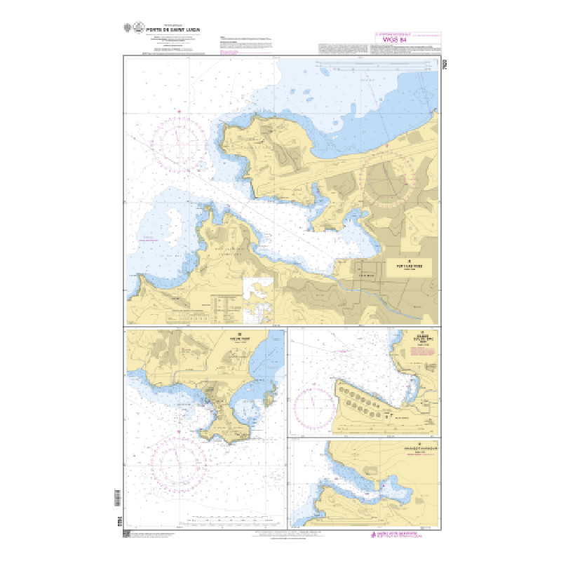 Shom C - 7622 - Ports de Saint Lucia (Fac-similé de la carte GB 499) | Librairie Maritime Nautic Way