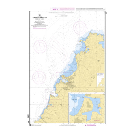 Shom C - 7623 - Approches Nord-Ouest de Saint Lucia (Fac-similé de la carte GB 197) | Librairie Maritime Nautic Way