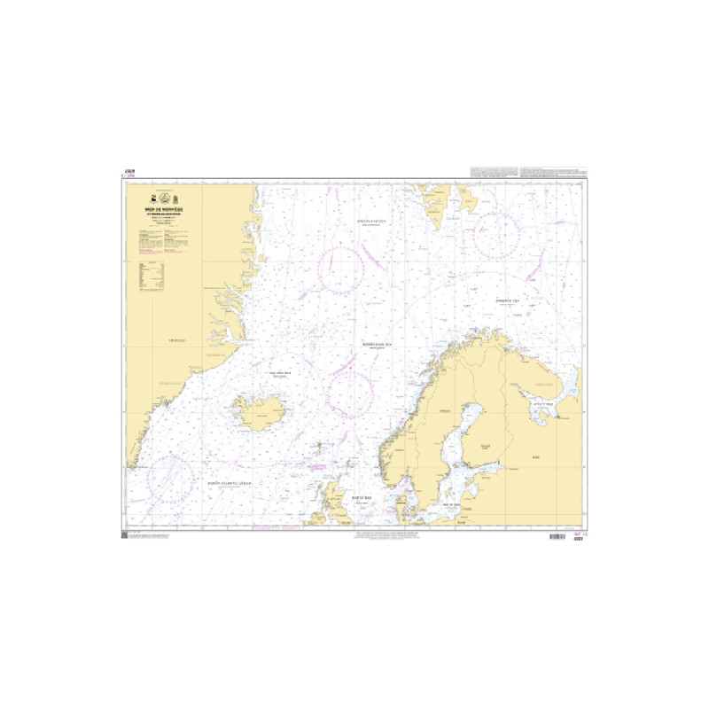 Shom C - 6727 - INT 10 - (fac-similé de la carte NO 300) - Mer de Norvège et mers adjacentes | Librairie Maritime Nautic Way