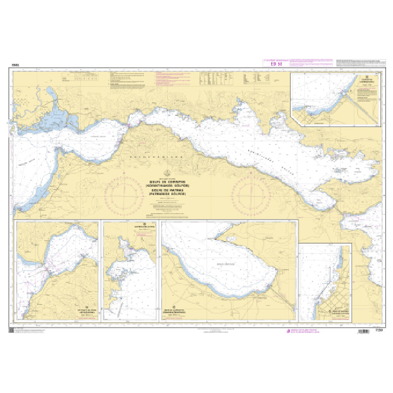 Shom C - 7253 - Golfe de Corinthe (Korinthiakós Kólpos) - Golfe de Pátras (Patraïkós Kólpos) | Librairie Maritime Nautic Way