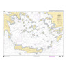 Shom C - 7265 - (fac-similé de la carte GR 4) - Mer Egée - Partie Sud | Librairie Maritime Nautic Way