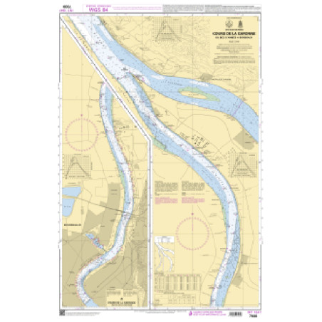 Shom C - 7030 - INT 1847 - Cours de la Garonne - Du Bec d'Ambès à Bordeaux | Librairie Maritime Nautic Way