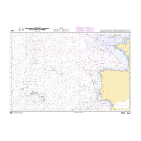 Shom C - 6623 - INT 103 - De La Manche au Détroit de Gibraltar et à l'archipel des Açores | Librairie Maritime Nautic Way