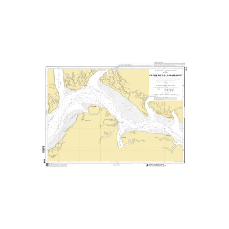 Shom C - 6135 - Cours de la Casamance - Du banc de Ouangaran à la Pointe Samis | Librairie Maritime Nautic Way