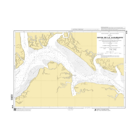 Shom C - 6135 - Cours de la Casamance - Du banc de Ouangaran à la Pointe Samis | Librairie Maritime Nautic Way