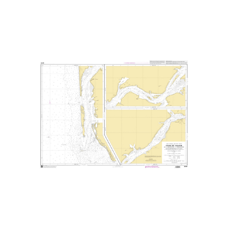 Shom C - 6147 - Cours du Saloum - De l'embouchure à Foundiougne | Librairie Maritime Nautic Way