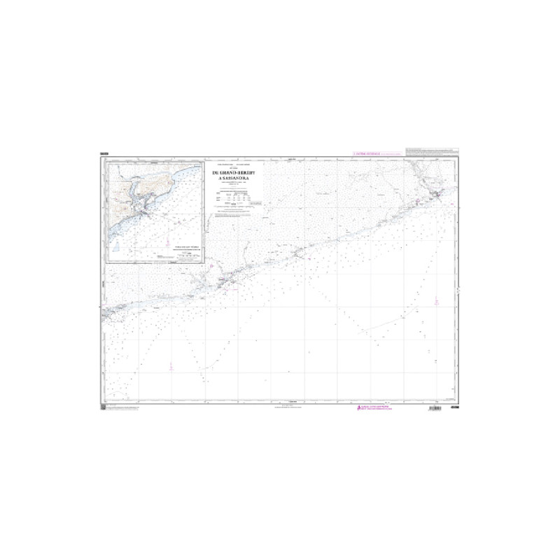 Shom C - 6596 - De Grand-Béréby à Sassandra | Librairie Maritime Nautic Way
