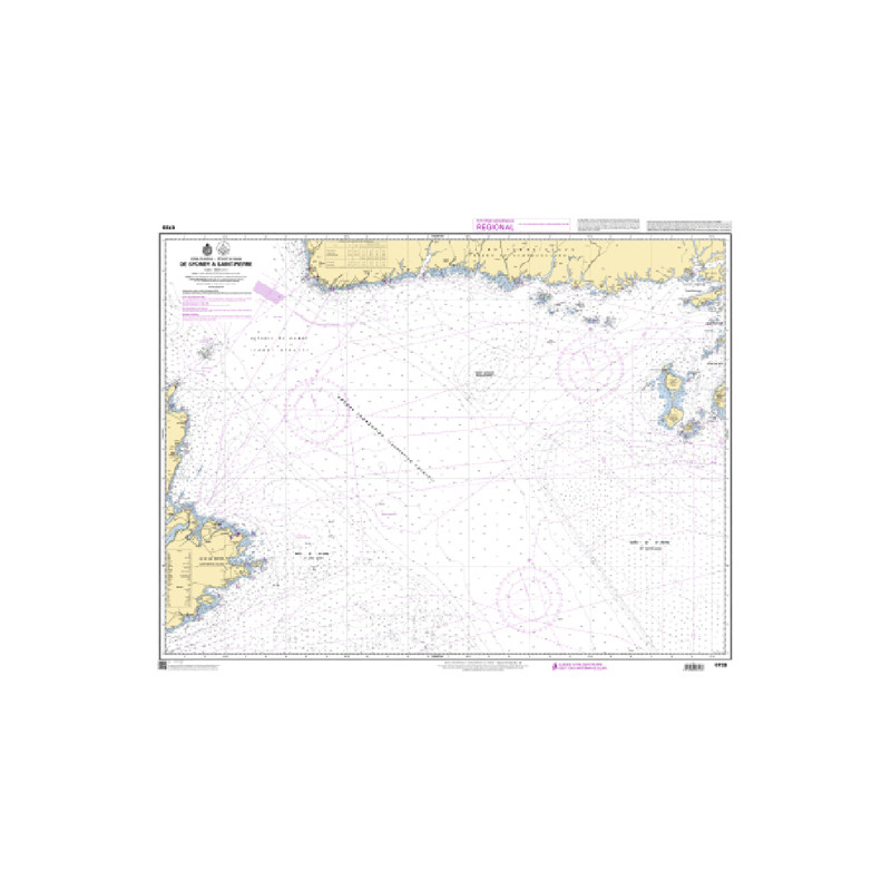 Shom C - 6726 - (fac-similé de la carte CA 4015) - De Sydney à Saint-Pierre | Librairie Maritime Nautic Way