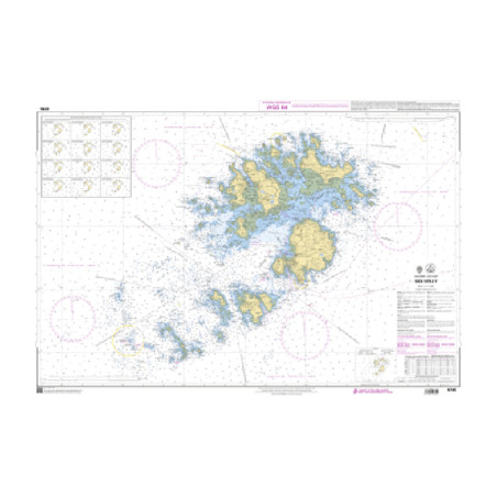 Shom C - 6745 - (fac-similé de la carte GB 34) - Iles Scilly | Librairie Maritime Nautic Way