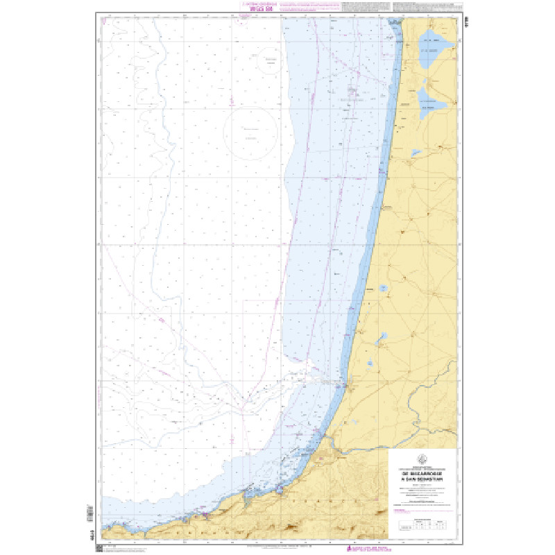Shom C - 6786 - De Biscarrosse à San Sebastian | Librairie Maritime Nautic Way