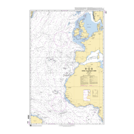 Shom C - 6815 - INT 14 - (fac-similé de la carte GB 4014) - Océan Atlantique Nord - Partie Est | Librairie Maritime Nautic Way