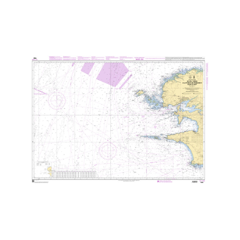 Shom C - 7066 - INT 1800 - De l'Île Vierge à la Pointe de Penmarc'h - Abords de Brest | Librairie Maritime Nautic Way