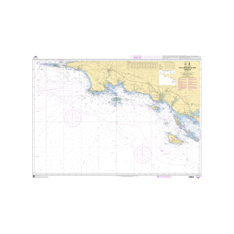 Shom C - 7067 - INT 1801 - De la Chaussée de Sein à Belle-Ile | Librairie Maritime Nautic Way