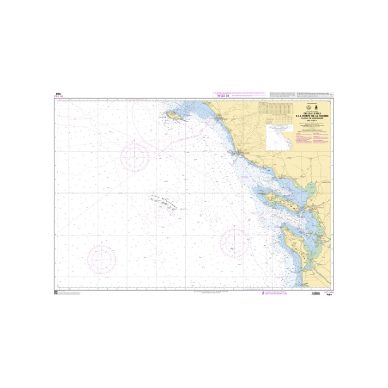 Shom C - 7069 - INT 1803 - De l'île d'Yeu à la Pointe de la Coubre - Plateau de Rochebonne | Librairie Maritime Nautic Way