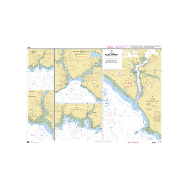 Shom C - 7138 - Ports et mouillages en Bretagne Sud | Librairie Maritime Nautic Way