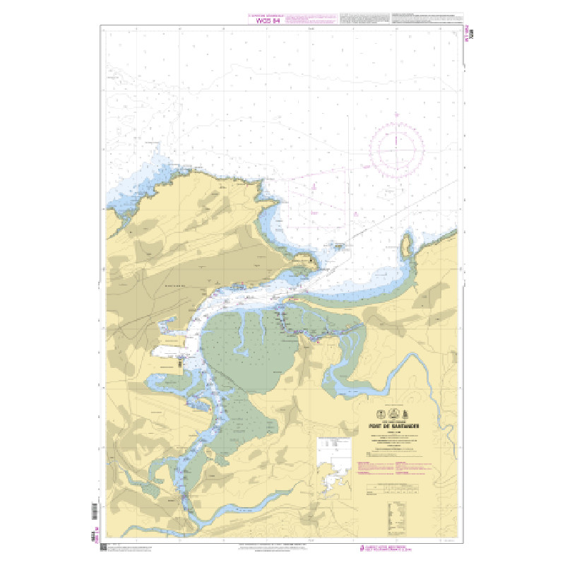 Shom C - 7239 - INT 1852 - (fac-similé de la carte ES 4011 (Ed. Mars 2010)) - Port de Santander | Librairie Maritime Nautic Way