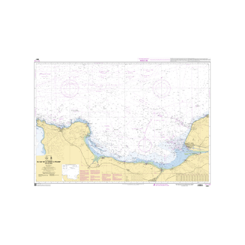 Shom C - 6857 - INT 1705 - Du Cap de la Hague à Fécamp - Baie de Seine | Librairie Maritime Nautic Way