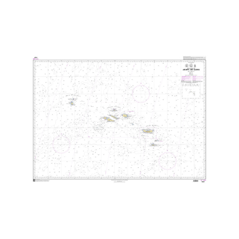 Shom C - 7327 - INT 1089 - (fac-similé de la carte PT 41101) - Archipel des Açores | Librairie Maritime Nautic Way