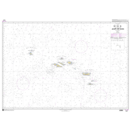 Shom C - 7327 - INT 1089 - (fac-similé de la carte PT 41101) - Archipel des Açores | Librairie Maritime Nautic Way