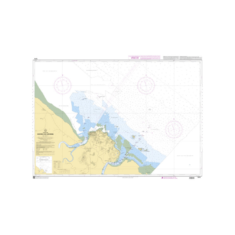 Shom C - 7379 - Abords de Cayenne | Librairie Maritime Nautic Way