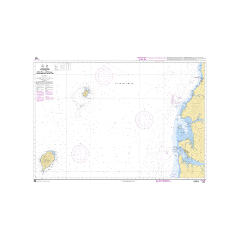 Shom C - 7383 - INT 2811 - De Bata à Libreville - Ilhas do Príncipe et de S?o Tomé | Librairie Maritime Nautic Way