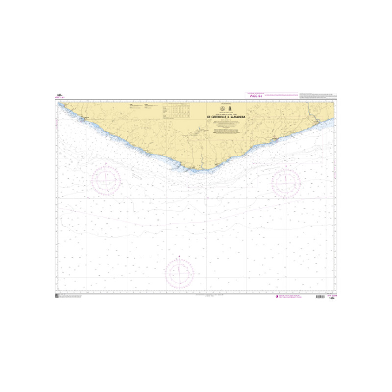 Shom C - 7384 - INT 2804 - De Greenville à Sassandra | Librairie Maritime Nautic Way