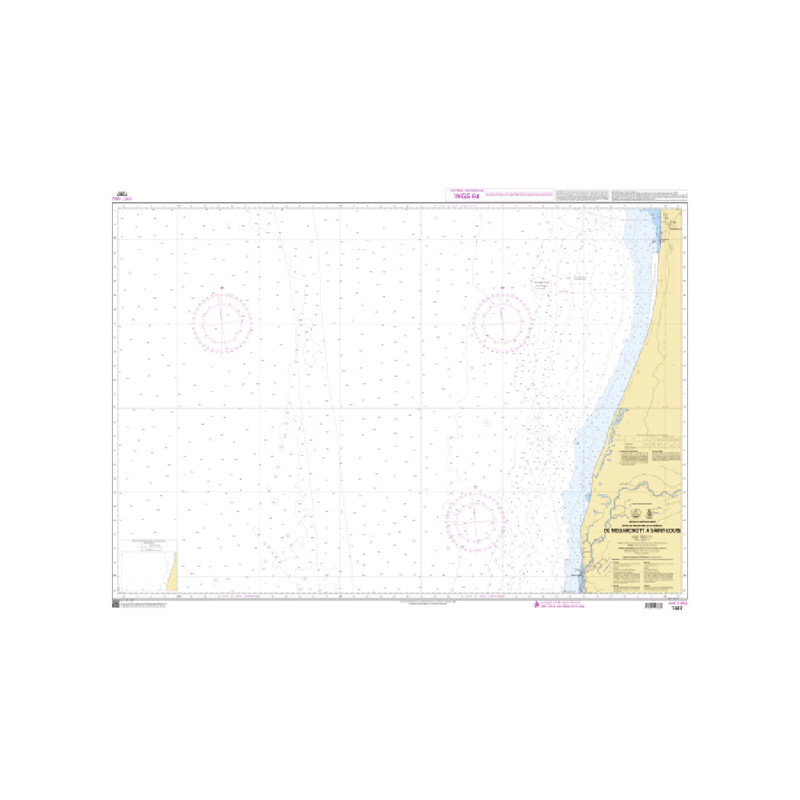 Shom C - 7387 - INT 1952 - De Nouakchott à Saint-Louis | Librairie Maritime Nautic Way