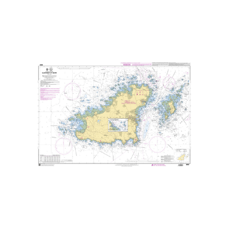 Shom C - 6903 - (fac-similé de la carte GB 807) - Guernsey et Herm | Librairie Maritime Nautic Way