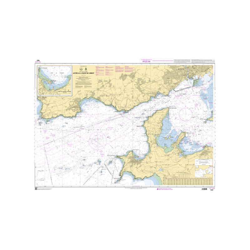 Shom C - 7401 - INT 1832 - Accès à la Rade de Brest | Librairie Maritime Nautic Way