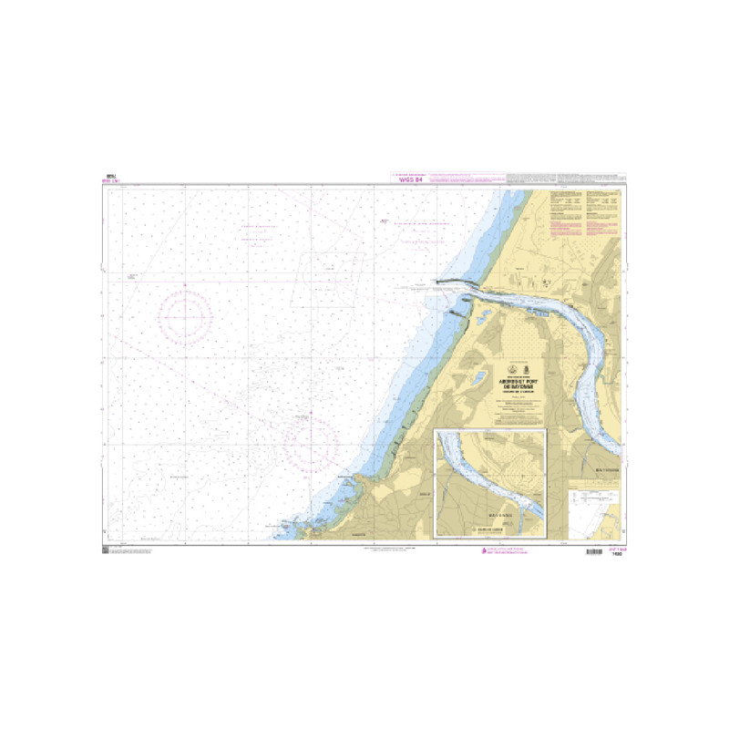 Shom C - 7430 - INT 1848 - Abords et Port de Bayonne - Cours de l'Adour | Librairie Maritime Nautic Way