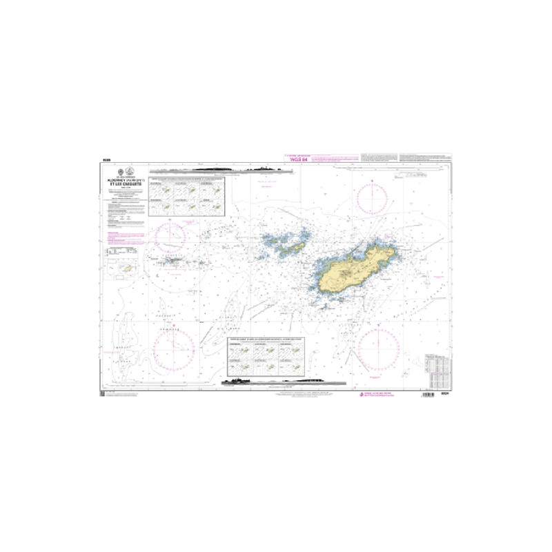 Shom C - 6934 - (fac-similé de la carte GB 60) - Alderney (Aurigny) et Les Casquets | Librairie Maritime Nautic Way