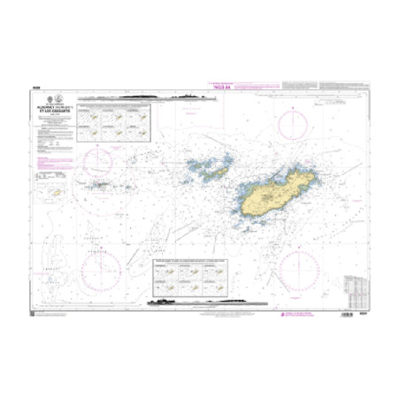 Shom C - 6934 - (fac-similé de la carte GB 60) - Alderney (Aurigny) et Les Casquets | Librairie Maritime Nautic Way