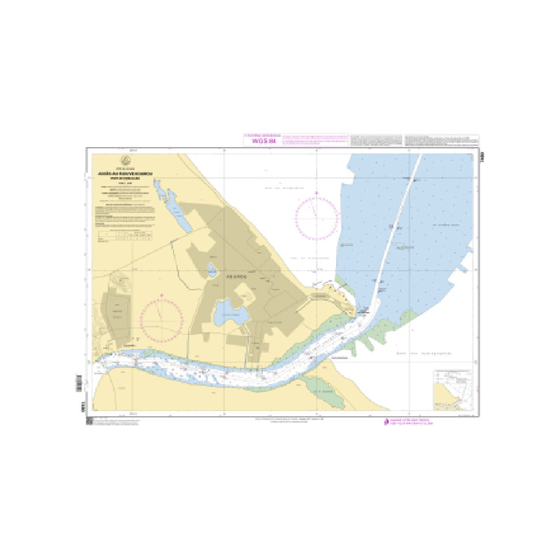 Shom C - 7480 - Accès au fleuve Kourou - Port de Pariacabo | Librairie Maritime Nautic Way