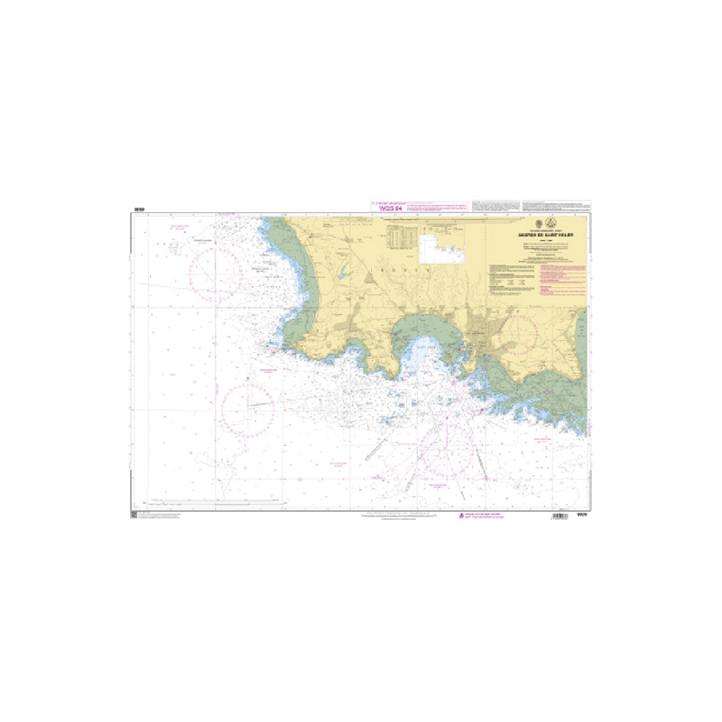 Shom C - 6938 - (fac-similé de la carte GB 1137) - Abords de Saint Hélier | Librairie Maritime Nautic Way