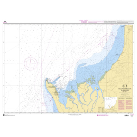 Shom C - 7583 - INT 2923 - De la Pointe Ekouata au Cap Lopez | Librairie Maritime Nautic Way