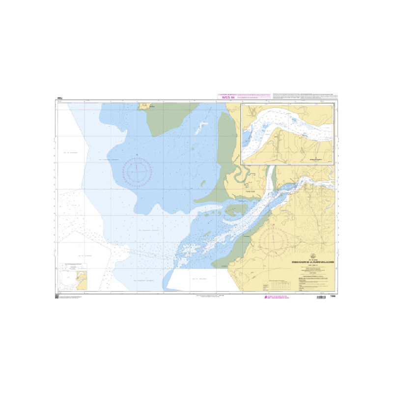 Shom C - 7586 - Embouchure de la rivière Mellacorée | Librairie Maritime Nautic Way