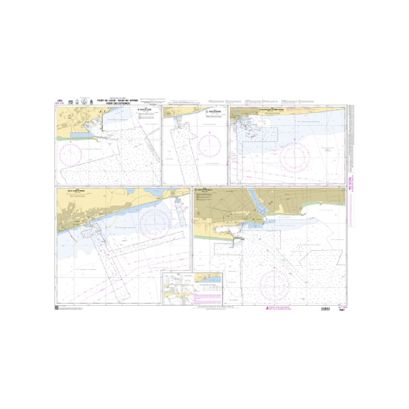 Shom C - 7587 - INT 2881 - Port de Lomé - Rade de Kpémé - Port de Cotonou | Librairie Maritime Nautic Way