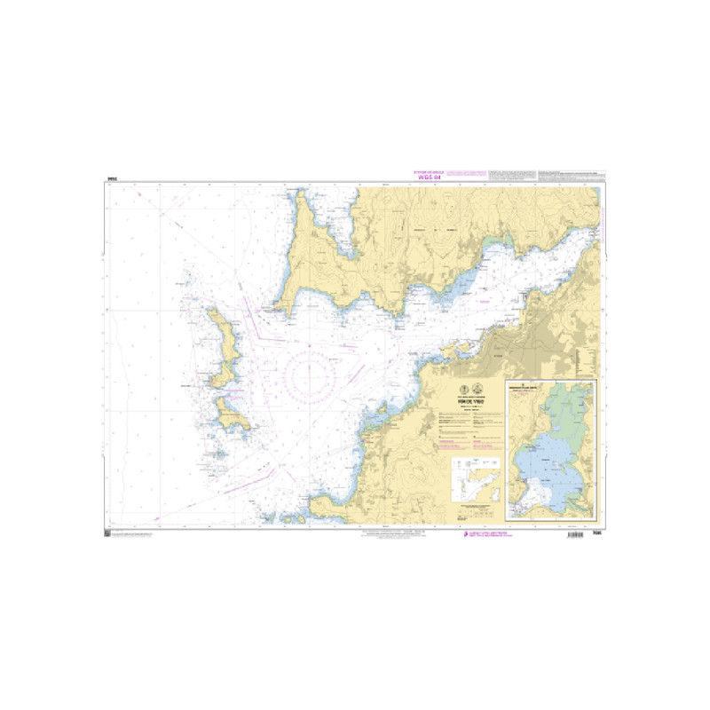Shom C - 7595 - (fac-similé de la carte ES 416B [ed. mai 2011]) - Ria de Vigo | Librairie Maritime Nautic Way