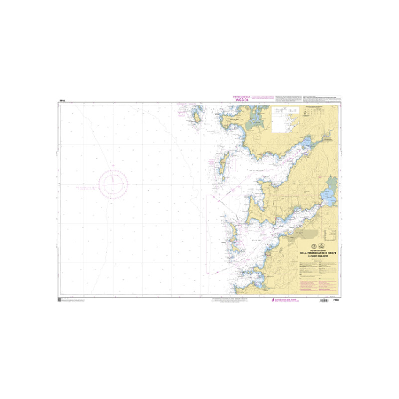Shom C - 7596 - (fac-similé de la carte ES 416) - De la Peninsula de O Grove à Cabo Silleiro | Librairie Maritime Nautic Way