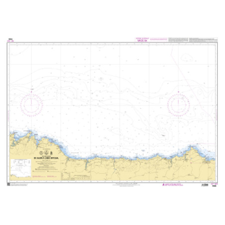 Shom C - 7599 - INT 1807 - (fac-similé de la carte ES 40B) - De Gijon à Cabo Ortegal | Librairie Maritime Nautic Way