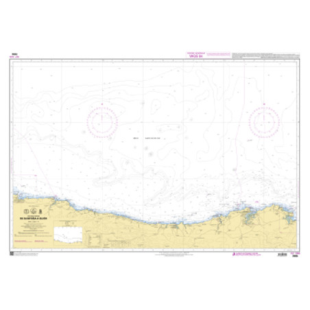 Shom C - 7656 - INT 1806 - (fac-similé de la carte ES 40A) - De Santona à Gijon | Librairie Maritime Nautic Way
