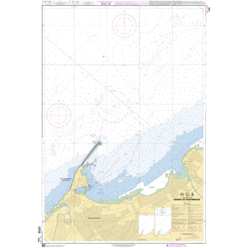 Shom C - 7705 - INT 1975 - Abords de Mohammadia | Librairie Maritime Nautic Way