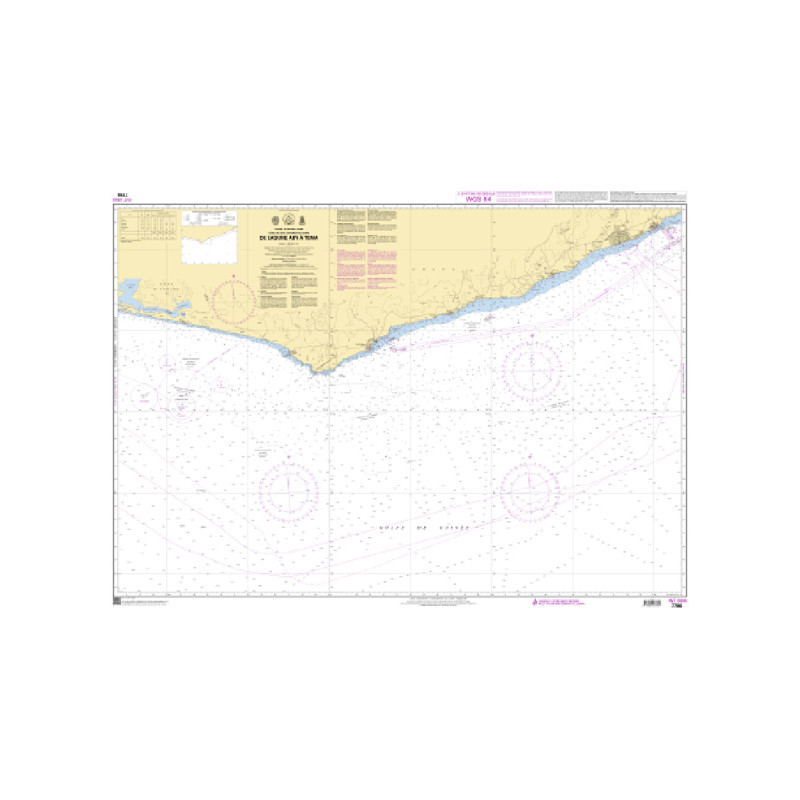 Shom C - 7786 - INT 2806 - (fac-similé de la carte GB1383 - ed mai 2009) - De Lagune Aby à Tema | Librairie Maritime Nautic Way