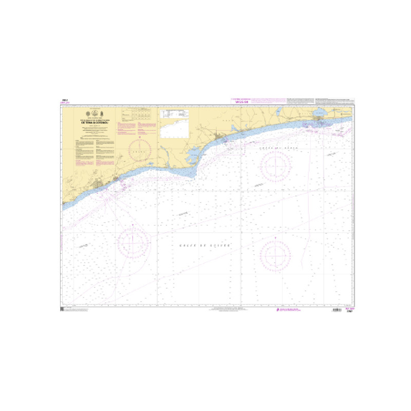 Shom C - 7787 - INT 2807 - (fac-similé de la carte GB 1384) - De Tema à Cotonou | Librairie Maritime Nautic Way